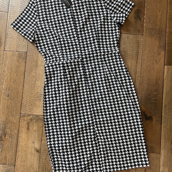Houndstooth Black & White Dress - Picture 7 of 8